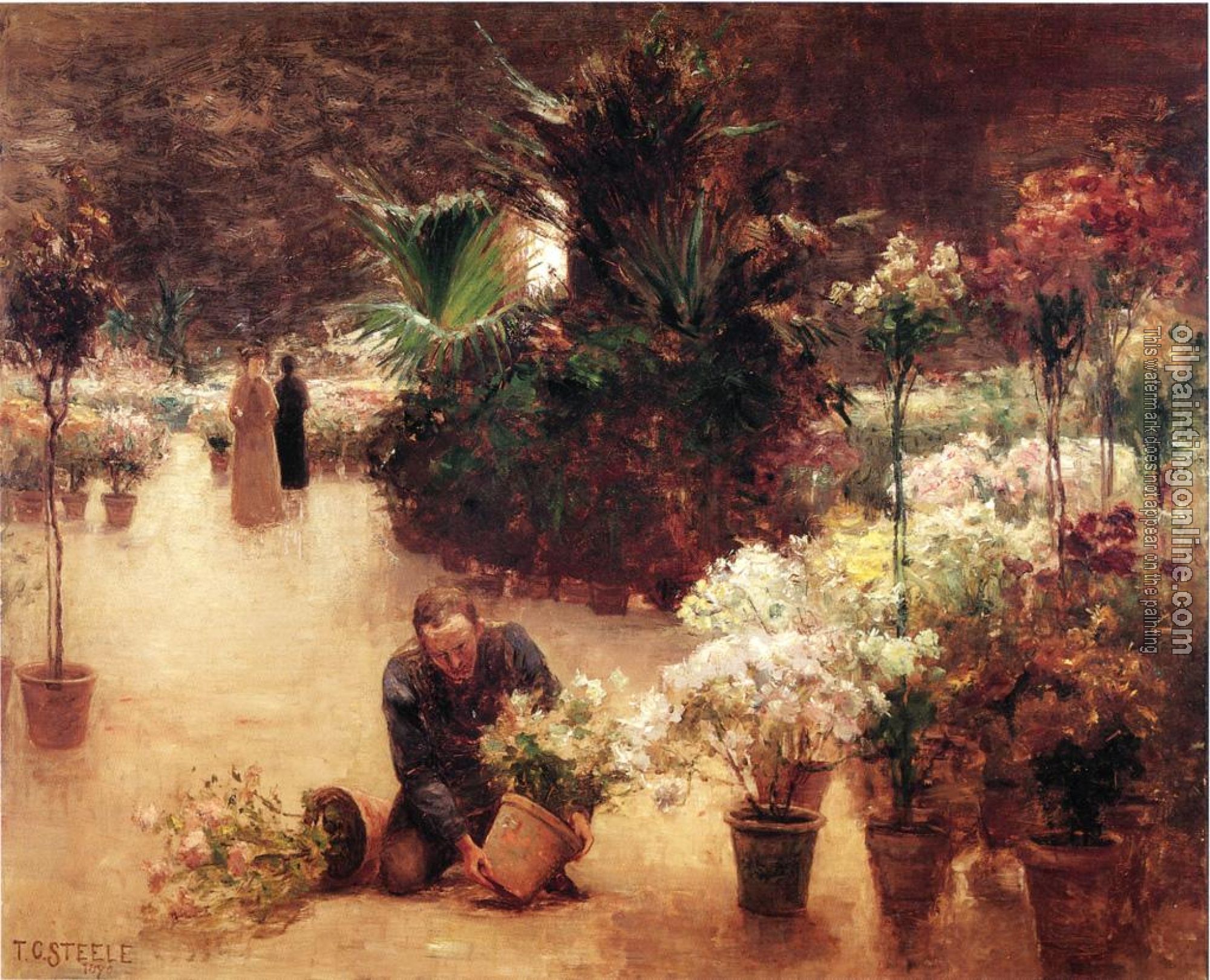 Steele, Theodore Clement - Flower Mart